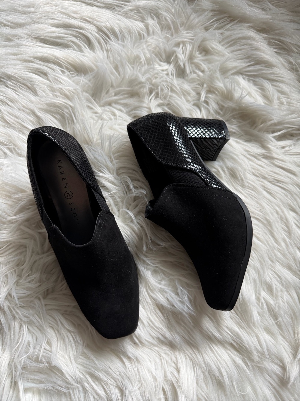 Karen Scott block heel booties